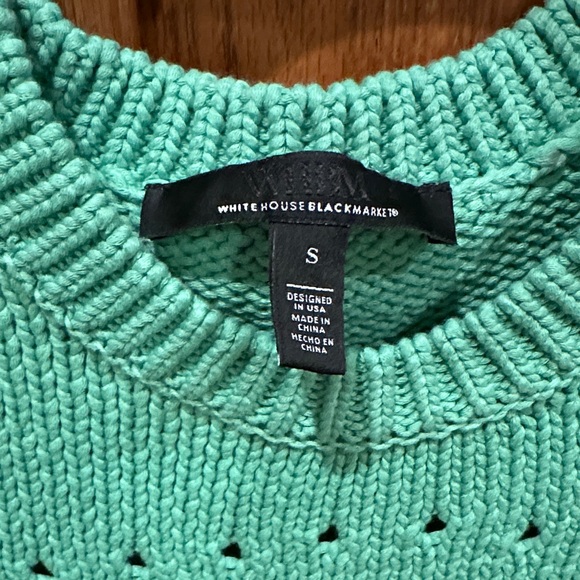 White House Black Market Mint Green Sweater - Picture 2 of 6